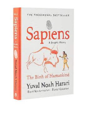 预售 人类简史1 Sapiens A Graphic History 从动物到上帝 精装漫画 The Birth of Humankind 英文原版世界通史 尤瓦尔赫拉利
