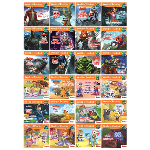 迪士尼/漫威/星球大战 World of Reading 分级读物入门级+L1+L2阶段 迪士尼经典绘本 幼儿英语启蒙阅读图画故事书 英文原版