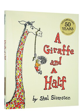 精装大开本 英文原版 A Giraffe and a Half 一只加长十分之五的长颈鹿 Shel Silverstein 谢尔希尔弗斯坦 儿童诗词诗歌绘本