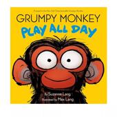 暴躁猴 Grumpy Play Day 幼儿情绪管理 Monkey Suzanne 英语启蒙图画书 英文原版 All 精装 Lang