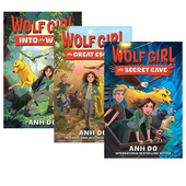 Girl 3册 英文原版 狼女孩 儿童动作冒险小说 秘密洞穴 Wolf 大逃亡 预售 进入荒野