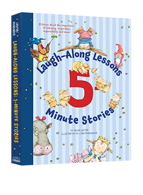 英文原版 Laugh-Along Lessons 5-Minute Stories 五分钟欢笑故事课 精装绘本 8个故事合辑