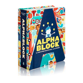 镂空设计造型纸板书 Cut Book 创意字母 out 从A到Z字母初阶认知 儿童趣味认知精装 英文原版 Alphablock 绘本 趣味益智游戏异型书