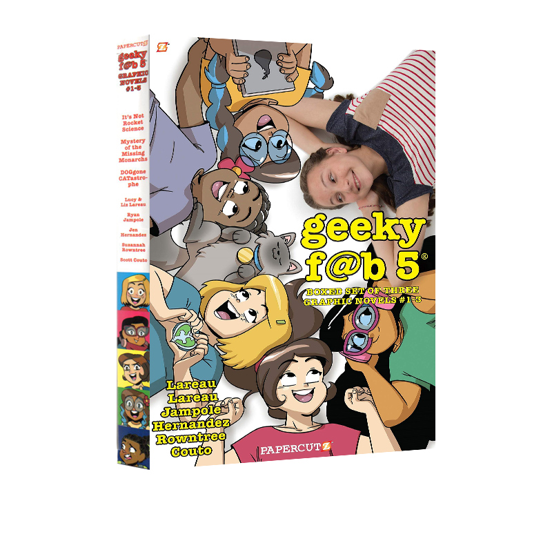 英文原版 Geeky Fab 5 Boxed Set 科学5少女 3册盒装  青少年科幻漫画绘本 儿童英文课外读物
