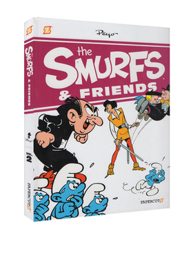 英文原版 The Smurfs & Friends #2 蓝精灵和朋友们 精装合辑 大开本192页 漫画绘本图画书 全彩冒险故事书 比利时漫画大师贝约