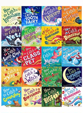 英文原版 科学小组出击 How to Catch a Turkey/Dinosaur/Unicorn 如何抓住美人鱼雪人精灵怪物独角兽牙仙子 儿童精装科普故事绘本