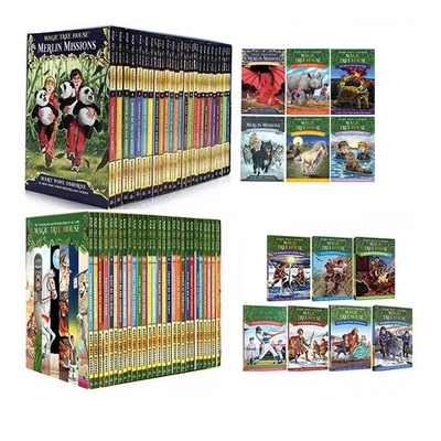 预售 神奇树屋大全套 66册 英文原版 The Magic Tree House 1-40（无30） 梅林的任务 Merlin Missions 1-27 桥梁章节书课外读物
