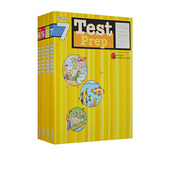 comprehension阅读理解 Prep Harcourt 7级 Family Kids 4册 Test Flash 英文家庭练习册 Learning 全彩版 reading