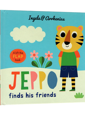 英文原版 Jeppo Finds His Friends: 杰波找到了他的朋友 纸板翻翻书 22年新品