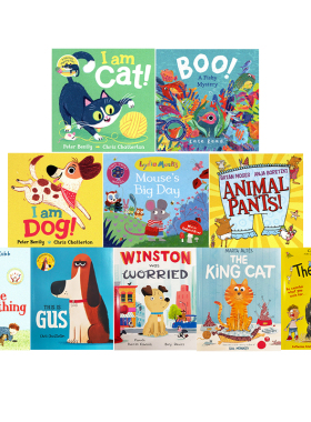 英文原版 My Favourite Pet 10-book Pack 我最喜爱的宠物 Boo! A Fishy Mystery 嘭！一个关于鱼的神秘故事  I am Cat 我是一只猫
