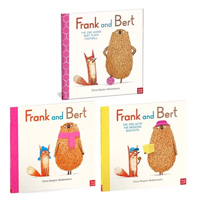 英文原版 Frank and Bert 弗兰克和伯特系列3册 儿童动物故事 温馨友谊幽默故事图画书 亲子共读趣味绘本 送音频