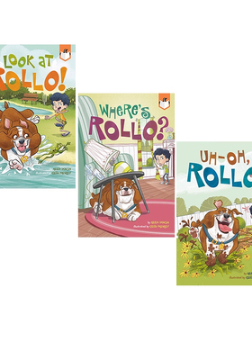 英文原版 企鹅桥梁小读本 Penguin Workshop Bridge Books Rollo 3册 儿童幽默宠物桥梁章节小说 蓝思指数 280L-410L