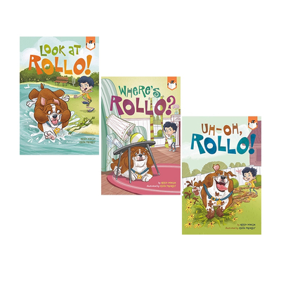 英文原版 企鹅桥梁小读本 Penguin Workshop Bridge Books Rollo 3册 儿童幽默宠物桥梁章节小说 蓝思指数 280L-410L