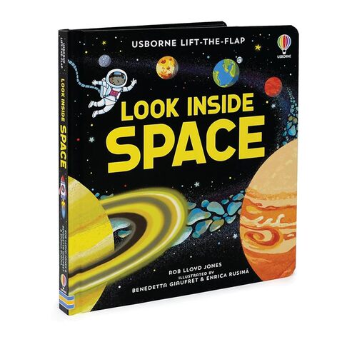 英文原版 Look Inside Space 揭秘太空 纸板翻翻书 Usborne 宇宙知识启蒙 科普绘本