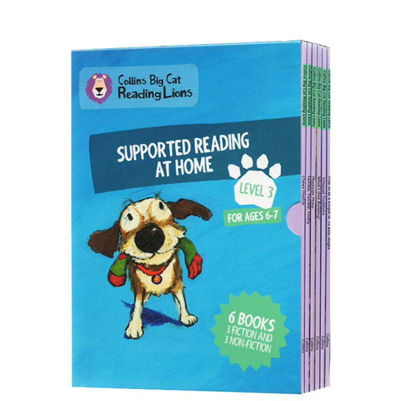 英文原版 柯林斯大猫 Collins Big Cat Reading Lions Level 3 Supported Reading 6册 家庭阅读绘本 分级阅读3阶段