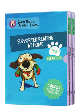 英文原版 柯林斯大猫 Collins Big Cat Reading Lions Level 3 Supported Reading 6册 家庭阅读绘本 分级阅读3阶段