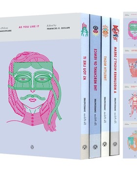 英文原版 莎士比亚四大喜剧 A Midsummer Nights Dream/Twelfth Night 仲夏夜之梦/第十二夜/ 威尼斯商人/皆大欢喜 莎士比亚系列