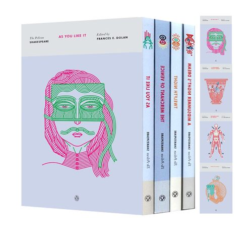 英文原版 莎士比亚四大喜剧 A Midsummer Nights Dream/Twelfth Night 仲夏夜之梦/第十二夜/ 威尼斯商人/皆大欢喜 莎士比亚系列