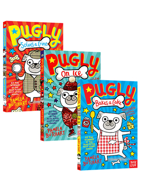 预售 英文原版 Pugly series 3册 儿童幽默桥梁章节小说 伊兹的校园奇遇记同作者Pamela Butchart 大嘴鸟 Nosy Crow