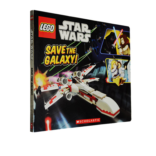 英文原版 Lego Star Wars Save The Galaxy 乐高星球大战 超大开本纸板书 儿童趣味图画故事书