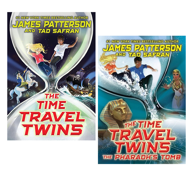 预售 双胞胎的时空旅行 2册 The Time Travel Twins /The Pharaoh’s Tomb 法老之墓 James Patterson 英文原版 儿童奇幻冒险小说