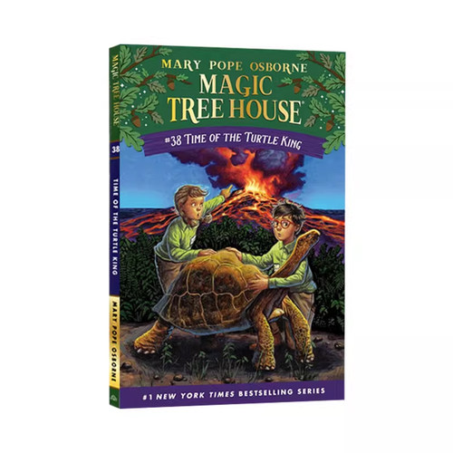 英文原版 #38 The Magic Tree House 神奇树屋 Time of the Turtle King 学生课外读物儿童桥梁章节书