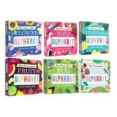 彼勒芙夫人 Flower 鸟儿字母书 Veg 纸板书 儿童认知识物 Tree Mrs. Peanuckle 英文原版 Fruit Alphabet Kitchen Bird Bug