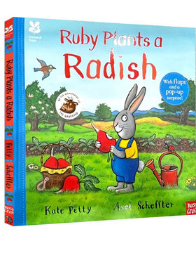 National Trust: Ruby Plants a Radish 露比种萝卜 英文原版 自然生态科普启蒙绘本 咕噜牛Axel Scheffler 精装立体书