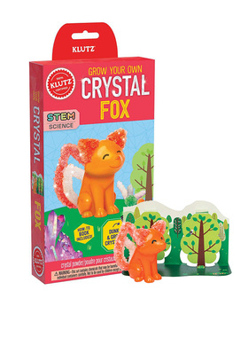 英文原版 Klutz Grow Your Own Crystal Fox 手工制作DIY 儿童盒装玩具书 幼儿游戏操作书
