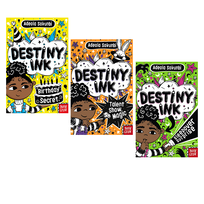 预售 德斯蒂妮的墨水 Destiny Ink 3册 Birthday Secret/Talent Show Magic/Sleepover Surprise 英文原版 成长历程章节故事书