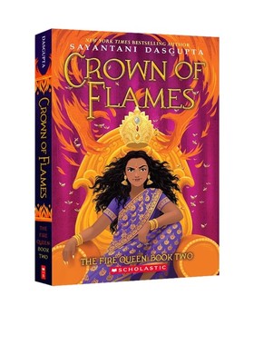 英文原版 The Fire Queen #2：Crown of Flames 火之力量 火女王系列1 奇幻世界儿童章节桥梁书 课外阅读读物
