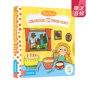 Stories and 金发姑娘和三只熊 Goldilocks BUSY系列 绘本 Three 英文原版 the 亲子互动故事 Bears 童话篇操作机关书 First