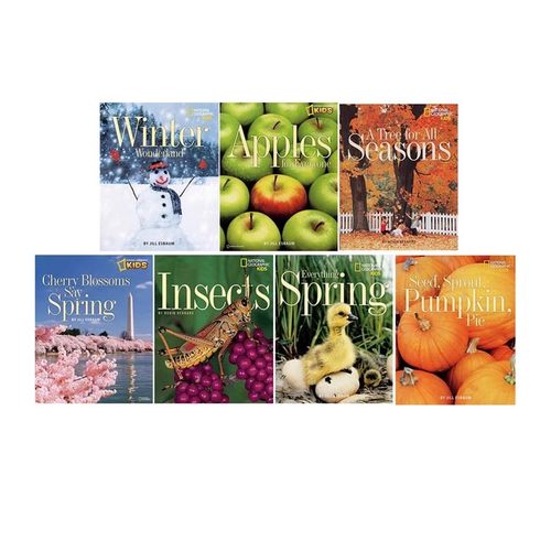 美国地理四季更替绘本7册