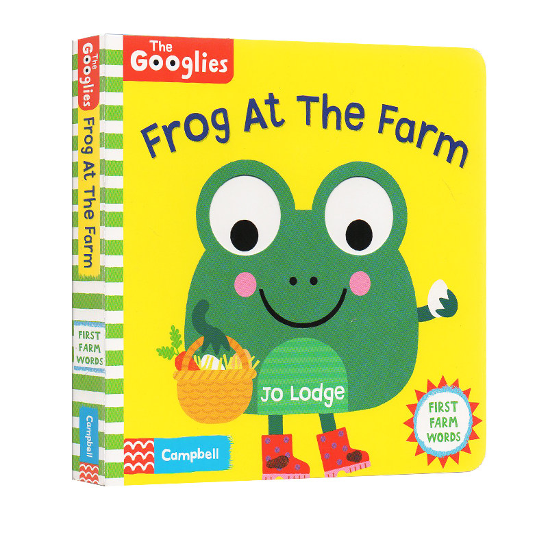 英文原版绘本 wiggle and giggle:frog at the farm 幼儿行为礼仪规矩