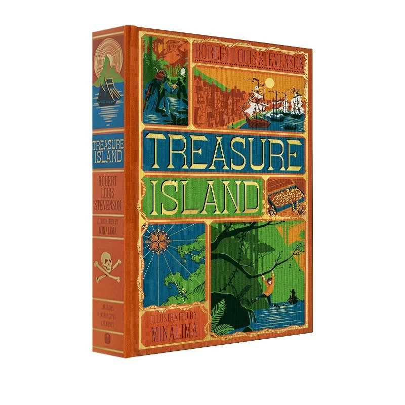 Treasure Island 金银岛 英文原版 MinaLima工作室 全彩3D复刻手工立体书 儿童文学经典 英语启蒙故事书 精装收藏版