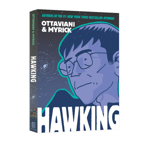 英文原版 Hawking 霍金 全彩漫画图像式人物传记科普绘本 中小学课外阅读故事书