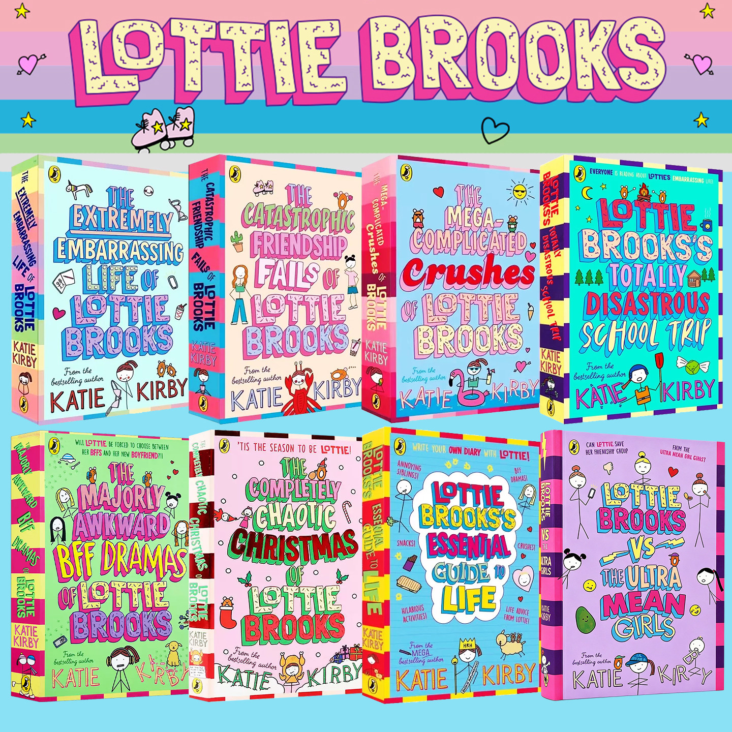 英文原版 Lottie Brooks 洛蒂极其尴尬的生活 Katie Kirby 友谊成长校园故事 青少年课外读物 英语进口儿童图书