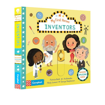 英文原版 Campbell BUSY系列 My First Heroes Inventors 发明家 儿童启蒙认知科普读物 机关抽拉滑动活动纸板书