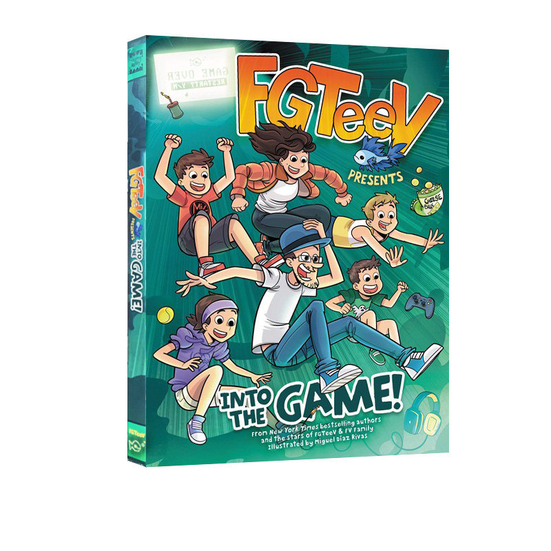 英文原版 FGTeeV #1: Into the Game! 在游戏中亮相 儿童奇幻冒险漫画章节书小说 儿童课外推荐阅读