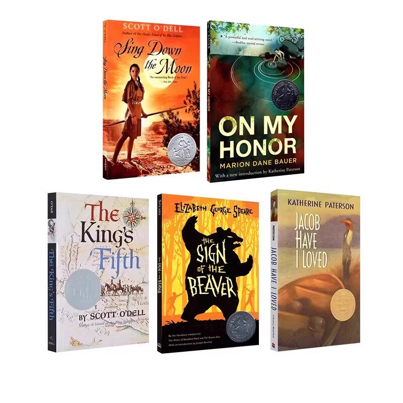 英文原版 Newbery Award 纽伯瑞获奖小说 5册 Sing Down the Moon 月光下的歌谣  The King's Fifth 国王的五分之一