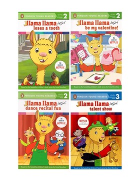 英文原版 Llama Llama Loses A Tooth/ 羊驼拉玛分级读物绘本 4册 Penguin Young Readers L2  幼儿启蒙认知