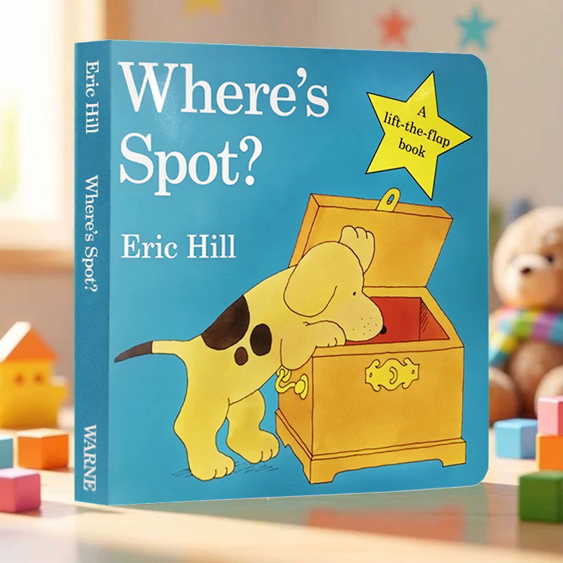 Where is Spot 小波系列英文原版绘本 Where's Spot 小玻在哪里 Spot Loves his Dad/Mum 小玻爱家人 0-3岁宝宝英语启蒙翻翻书