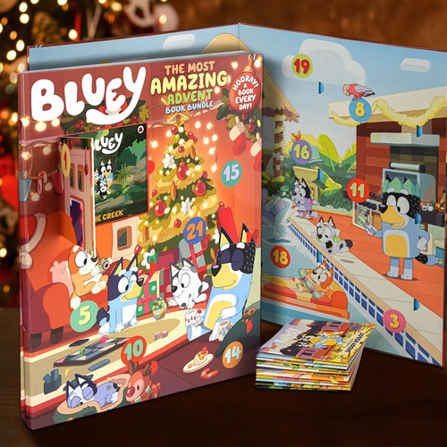 小蓝狗布鲁伊 圣诞倒数日历 Bluey The Most Amazing Advent Book Bundle 最神奇的圣诞礼包 含24本小书 英文原版