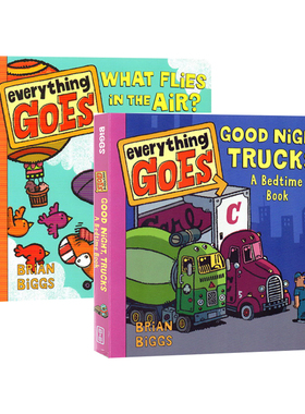 英文原版 交通工具妙趣多 Everything Goes 纸板书 2册 亲子互动 儿童启蒙认知图画绘本