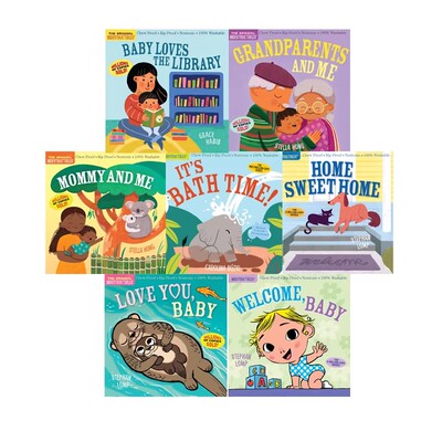 预售 英文原版 Workman Indestructibles Baby 亲子时光 7册 咬咬书 低幼行为习惯 0-2岁婴幼儿早教启蒙认知亲子互动