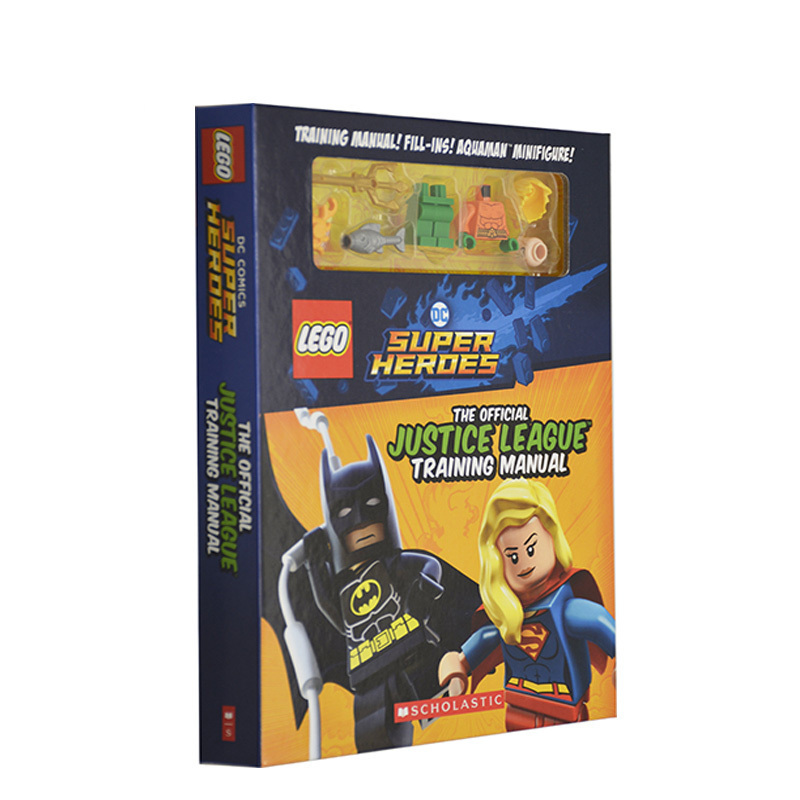 英文原版 Lego Dc Comics Super Heroes Battle 乐高超级英雄 蝙蝠侠附人偶 儿童益智游戏图画书