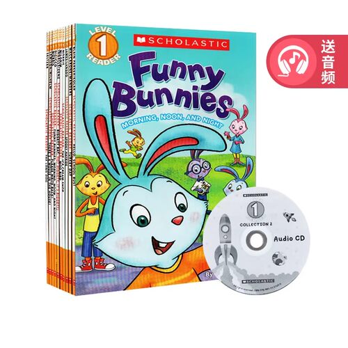 英文原版 Scholastic Leveled Readers L1 10册附音频CD 套装2 学乐分级读物第一级别 常青藤爸爸推荐