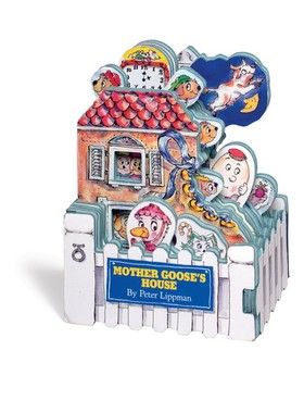 英文原版 Workman Mini House 鹅妈妈 Mother Goose's House 迷你屋系列 鹅妈妈的家 纸板玩具书 积木书