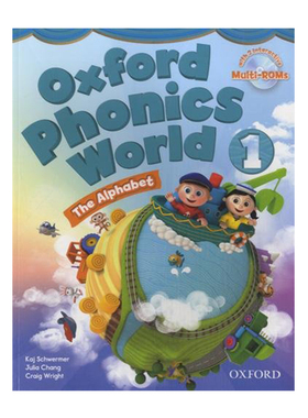 牛津自然拼读教材 老版孤品清仓 附2CD Oxford Phonics World 1: Student Book with MultiROM