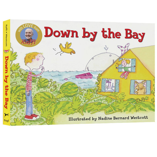 预售 英文原版 Down By The Bay 纸板书 经典儿童歌谣绘本 在那海湾边 唱读系列 Raffi Songs To Read